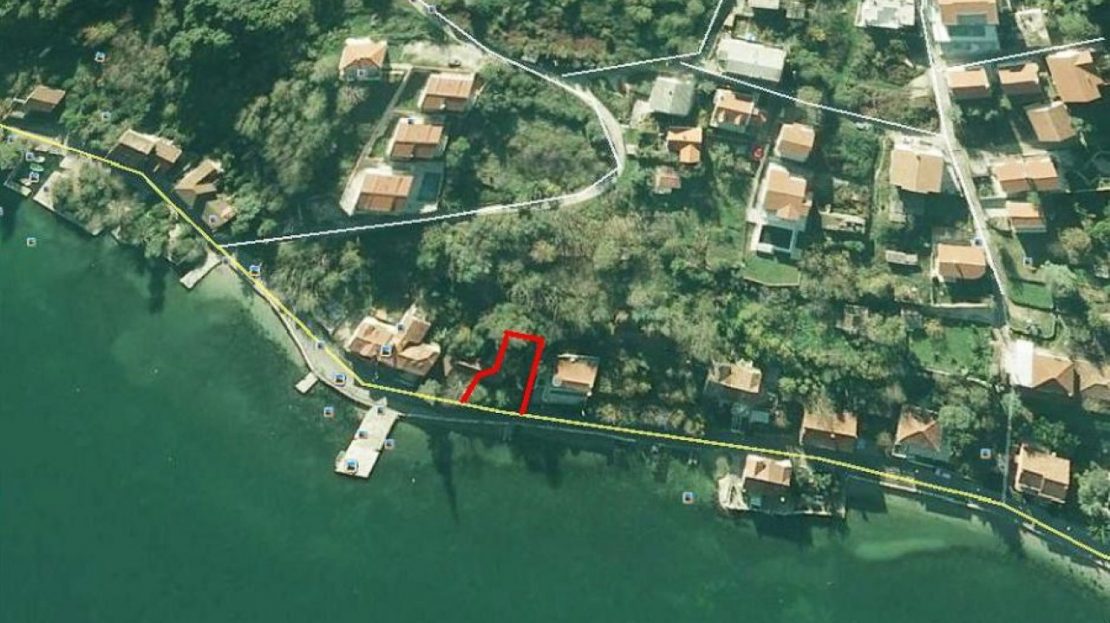 waterfront villa plot kotor bay