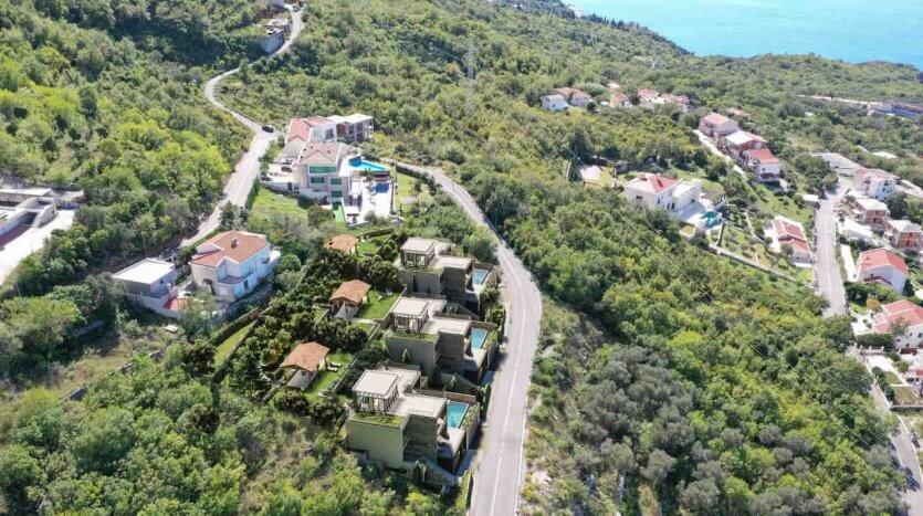 budva unfinished villas sale